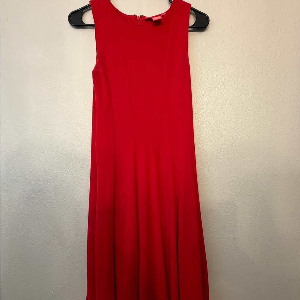 Catherines Vibrant Red Midi Dress